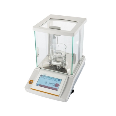O tela táctil LCD de 5 polegadas indica a densidade de teste do equilíbrio da densidade dos sólidos