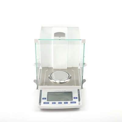precisão de 0.00001g 0.01mg que pesa o equilíbrio com o laboratório do equilíbrio eletrônico do LCD
