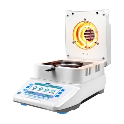 Medidor da umidade da capacidade da legibilidade 110g do analisador 0.005g da umidade do halogênio da grão