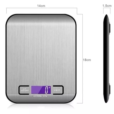 nutrição eletrônica do peso do alimento de Digitas da escala da cozinha de 5Kg 5000G 11Lb